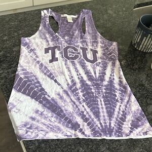 Stylish Purple Tie-Dye Women's Tank Top